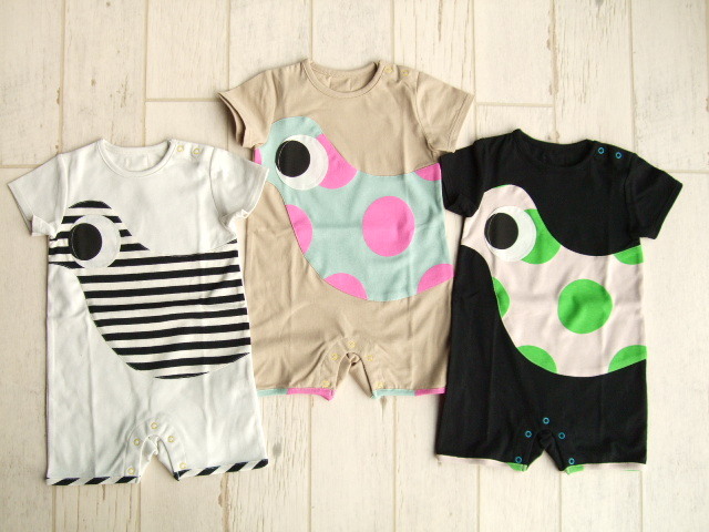 SALE【50％OFF】【2016春夏】ZoZIO 【ゾジヲ】 Loiseau rompas  ロンパース［オーガニックコットン］（3色）（68-72～85-95）ZZ-161033